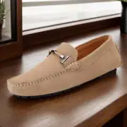 Men Driving Loafers Casual Bean Shoes Walking Flat Footwear Indoor Outdoor Shoes