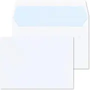 RAYLU PAPER - White Peel and Seal Paper Envelopes for Sending Documents and Letters, Lightly Sealed 90gsm (C5, Pack of 500)