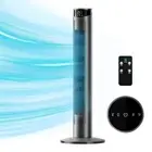 Tower Fan 37 Inch,24ft/s Velocity Quiet Oscillating Bladeless Fan 6 speeds wi...