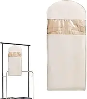 [Generic] Suit Bags For Closet Storage And Travel,Dust Cover Clothes Bags For Down Coat,Coat Storage Pouch With Compression Zipper,for Clothes, Coats, Jackets, Shirts(Beige,S/M/L)
