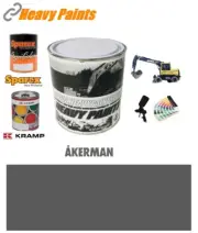 Akerman Digger Grey Excavator Paint High Endurance Enamel Paint 1 Litre Tin