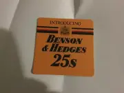 6 x BENSON AND HEDGES COLLECTABLE DRINK COASTERS NEW, PERFECT,PRISTINE