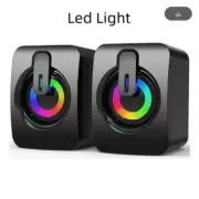 Computer Speakers with LED Light For Desktop Computer USB wired / Jack 3.5mm