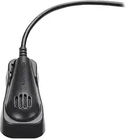 Audio-Technica ATR4650-USB Omnidirectional Condenser Boundary/Lapel Microphone, Black