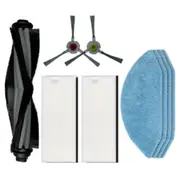 Main Side Brush Hepa Filter Mop Cloths Rag Replacement For Deebot Ozmo U2 / U2 Pro Vacuum Cleaner S
