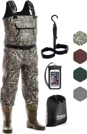 Chest Waders, Waterproof 4Mm Neoprene Hunting & Fishing Waders for Men & Women w