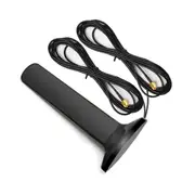 GSM 4G 5G Antenna 600-6000MHz 12DBi High Gain Omni Magnetic Base Aerial for CPE (SMA Male) Black