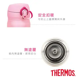 【THERMOS膳魔師】獨家專售_不鏽鋼超輕量彈蓋真空保溫杯500ml+保溫杯350ml(JNL-502+JOD-350)