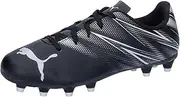 [PUMA] Unisex Children's Attacanto Fg/Ag Jr Football Boots, Black Fire Orchid, 30 EU