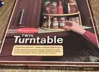 Vintage Rubbermaid Two Tier Lazy Susan Turnable Spice rack NIB Gold Color