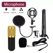 Condenser Microphone Kit BM-800 Studio Pro USB Audio Mic Metal Stand Shock Mount