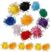 Homoyoyo Vibrant Assorted Craft Poms 1000pcs Tiny Pompoms for DIY Decorations Soft Texture 1.5cm Easy to Match