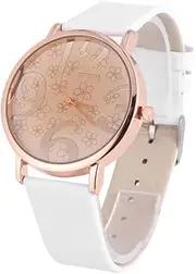 [WOFASHPURET] Women's Clocks Watch Wrist for Men Chain For Women White