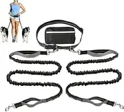Dog Tie Out Cable, Reflective Dog Tie Out Cable for 2 Doggy, Heavy Duty Nylon Doggy Lead with Storage Bag Pet Supplies for Runner Outside Backyard