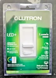 Lutron Lumea Single-pole 3-way LED+ Slide Light Dimmer Switch White