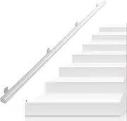 White Staircase Banister Rails Outdoor Indoor Handrail for Stair Solid Wood Hand Rails - 30cm 60cm 80cm 100cm 120cm 1.5m 2m 2.5m 3m, Porch Deck Grab Rail(11.5ft/350cm)