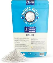 Ecoxall - Fine Powder Boric Acid Powder 99.9% Pure Anhydrous 1 lb. Bag