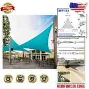 Custom Size Turquoise Triangle Shade Sail - 200 GSM Heavy Duty UV Protection