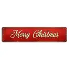 Merry Christmas Street Sign - Rustic Holiday Decor