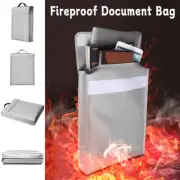 Fireproof Document Bag Holder Pouch Safe Bag Fire & Water Resistant 1X