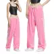 【adidas 愛迪達】VELOUR SST PANT 女款 粉色 抽繩 束腳 棉褲 縮口 休閒 長褲 IX4230