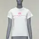 [二手] BALENCIAGA 2017 Mode pink logo print short sleeve white cotton tshirt XS