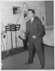 Actor Bert Lytell In Recording Studio 1930 OLD MOVIE PHOTO