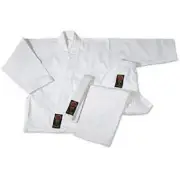 ProForce Gladiator Karate Uniform Gi w/ White Belt Adult Child - White