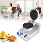 Kaleb Commerical Electric Waffle Maker Iron Machine LED Temp and Timer, 1250W