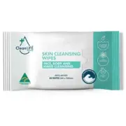 Skin Cleansing Wipes with Chamomile, Alcohol-Free, Plastic-Free - 50 Wipes