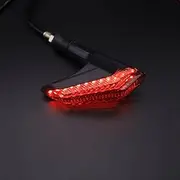 The Sickle Shaped Turn Signal LED for Motorcycles With 2pcs has a Red Daytime Turn Signal and an Amber Turn Signal