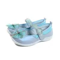 在飛比找樂天市場購物網優惠-冰雪奇緣 Frozen 娃娃鞋 粉藍/水鑽 中童 童鞋 FU