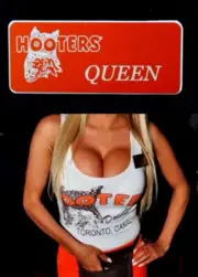 Hooters Uniform Queen Name Tag Pin Back Dress Up Role Play Costume Accessory