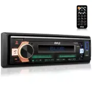 Pyle Stereo Receiver Power Amplifier- Single DIN, 30 Preset Memory Stations