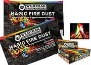 Box of 48 Wildtrak Magic Fire Colour Changing Dust Flames Campfire 15g