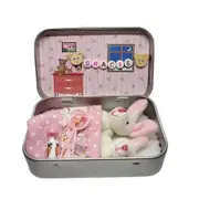 suitable for Easter Bunny Stuffed Animal Little Pocket Rabbit in A Tin Stuffed Tiny Bunny Little Bunny Toys Worry Doll for Anxious,B-FO SHAN RAN WA