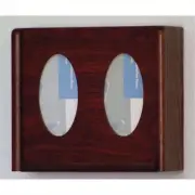 Wooden Mallet 2 Pocket Glove and Tissue Box Holder in Mahogany