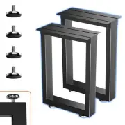 16" Metal Table Legs, Desk Legs, Coffee Table 16" H x 11.8" W (Square)