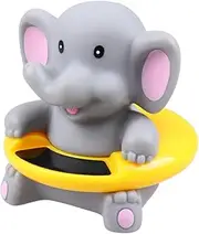 IWOWHERO 1PC Cartoon Elephant Bath Thermometer Multi Purpose Thermometer for Bathtubs Pools Floating Water Temperature Gauge Fun Safe Bath Random Color