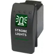 STROBE LIGHT 524G Rocker Switch 12V ARB Type ON OFF green waterproof ATV Pola...