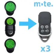 3 x Merlin M832/M844/M842 Compatible Garage/Gate Door Remote Prolift 230T/430R