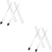 SOLUSTRE 2sets Manual Milk Hydrometer Lactate Meter Scale for Kitchen Use 2pcs*2