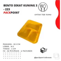 在飛比找蝦皮購物優惠-3 件套黃色 BENTO INTERPACK BENTO B