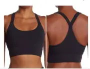 Natori Women's Impulse Racerback Sport Bra Bralette Black Medium NEW NWT $48