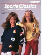 Vintage 1989 Sports Classics - Bernat Knitting Pattern Book #670 - Family