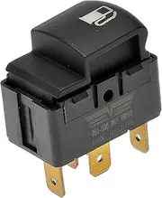 Dorman Fuel Door Release Switch, Rocker, Push Button, ON-OFF, Black