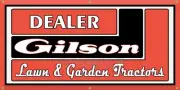 GILSON LAWN GARDEN TRACTOR EQUIPMENT DEALER SALES OLD SCHOOL SIGN REMAKE BANNER