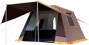 Outdoor Automatic Tent Camping Rain-Proof Thickening for Families of 5-8 People Black Plastic Aluminum Pole Automatic Outdoor Tent Quick to Build