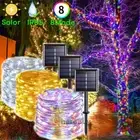 Durable 100/200 LED Solar String Lights Outdoor Garden Wedding Party Christmas
