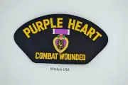 PURPLE HEART Combat Wounded Iron/Sew on Patch HAT, JACKET, VEST P393